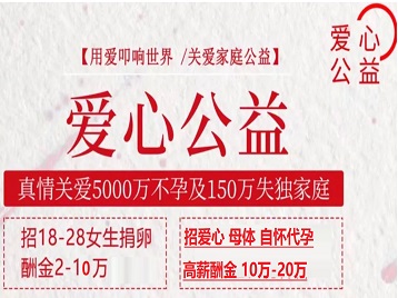 尧都捐卵助孕生子 爱心志愿者招募